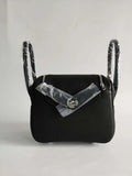 Luxury Mini Pillow Bag with Silver Buckle