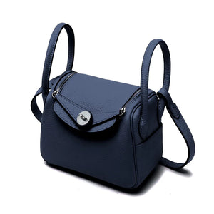 Luxury Mini Pillow Bag with Silver Buckle